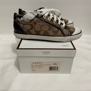NEW Women’s COACH Barrett Sneaker Brown Size 7